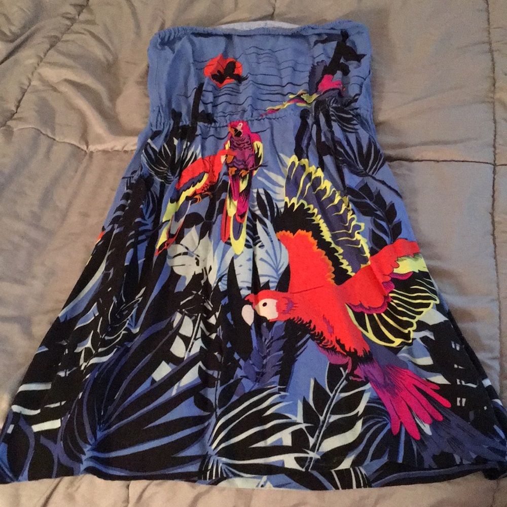 Summer casual tube top dress.